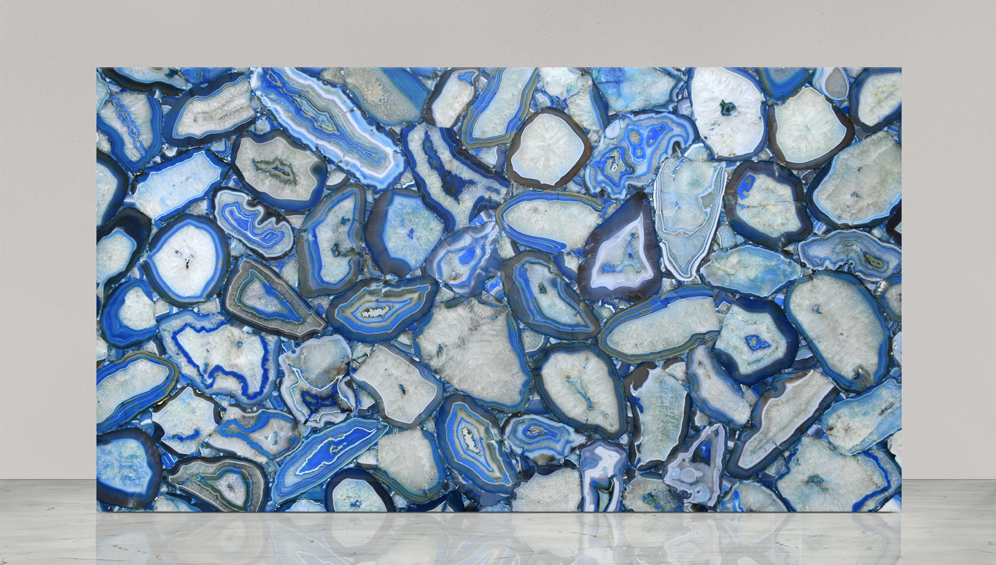 Agate Blue Giant Irregular Shapes