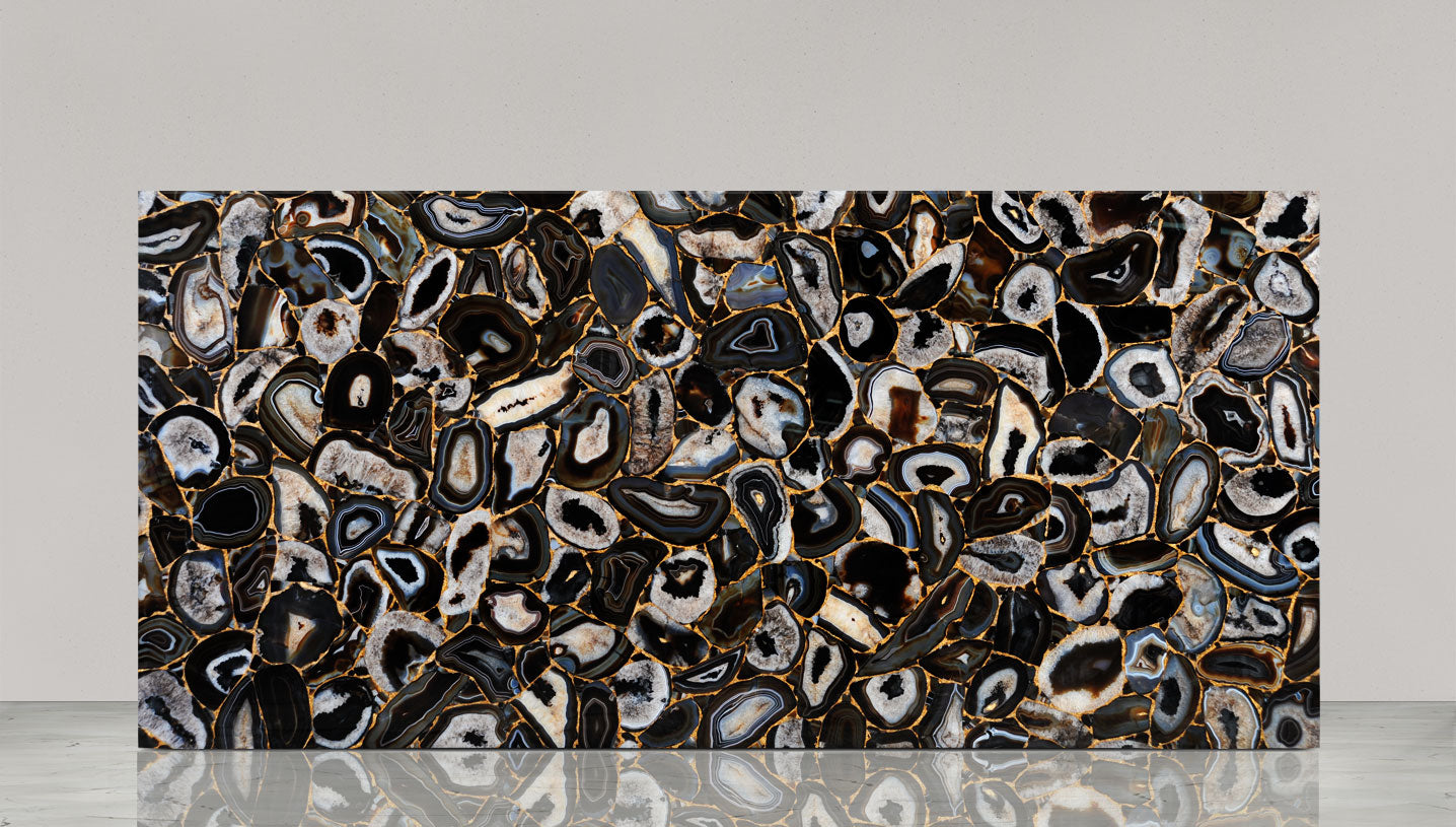 Agate Umbra with Gold